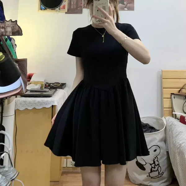 Simple Black Mini Dress