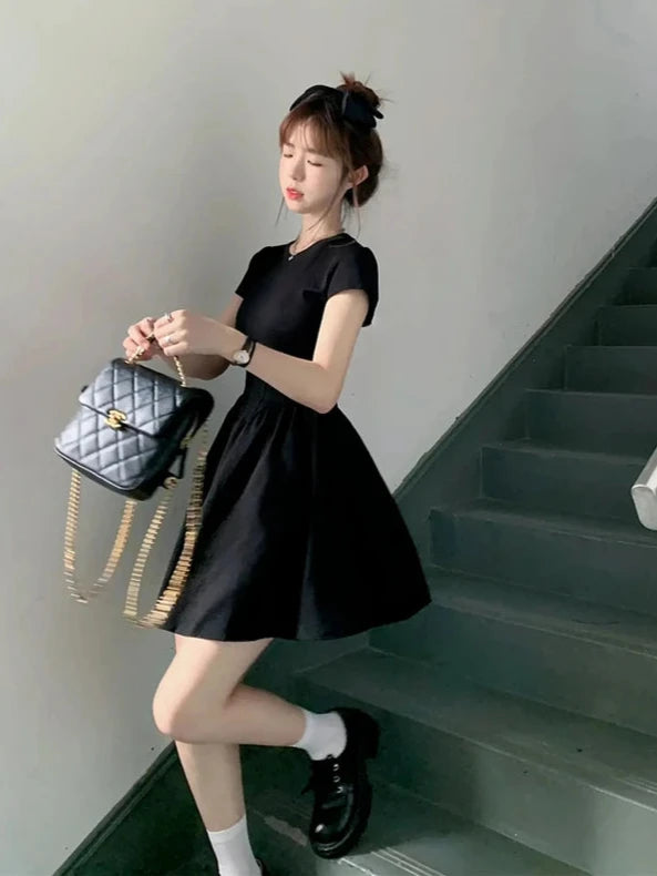 Simple Black Mini Dress