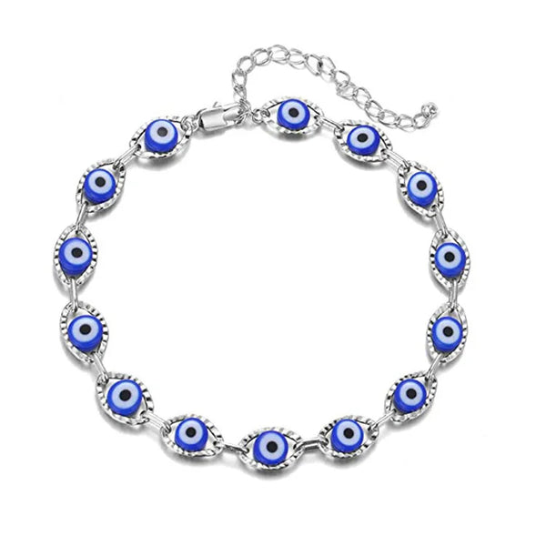 Trendy Blue Evil Eye Bracelets for Women