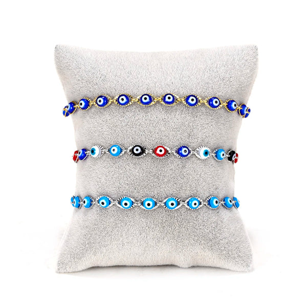 Trendy Blue Evil Eye Bracelets for Women