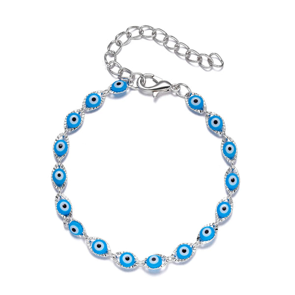 Trendy Blue Evil Eye Bracelets for Women