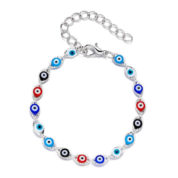 Trendy Blue Evil Eye Bracelets for Women