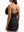 Trendy Sculptural Drapes Black Mini Dress