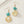 Turquoise Stone Starfish Pearl Drop Earrings