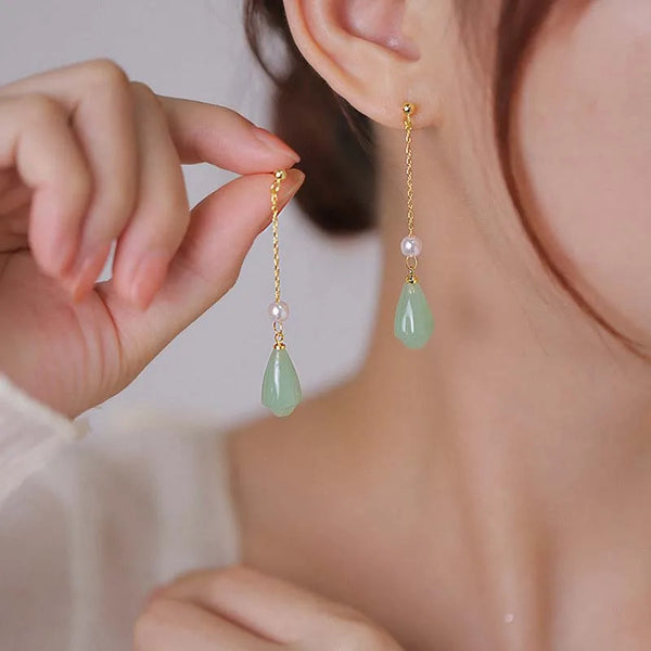 Water Pearl Drop Earrings