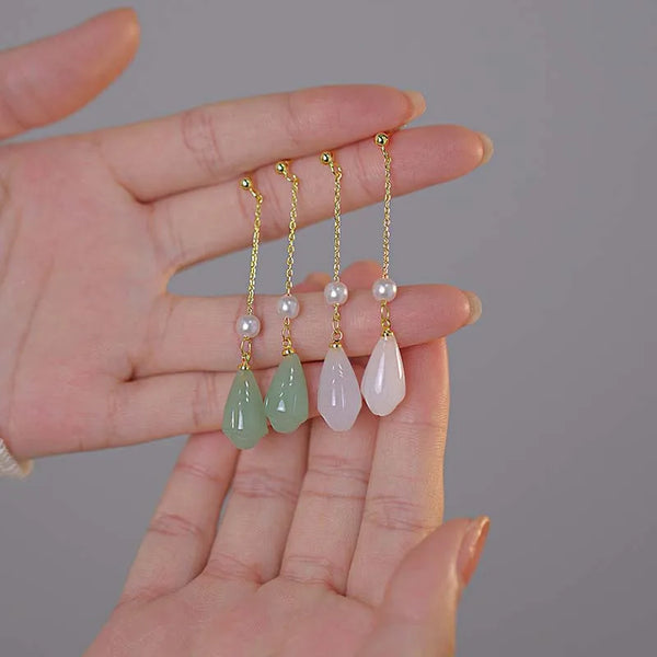 Water Pearl Drop Earrings