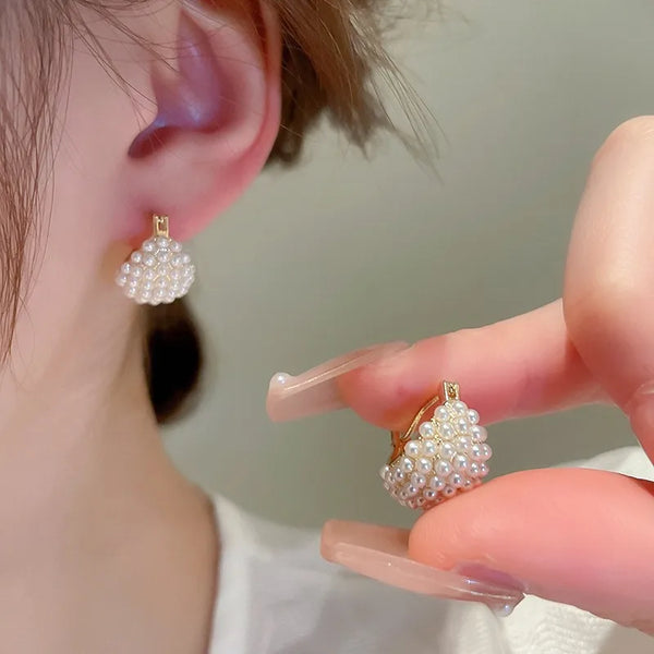 Wedding Drop Pearl Earrings