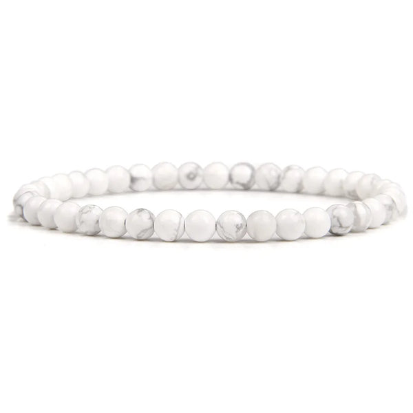 White Energy Stretch Pearl Bracelet